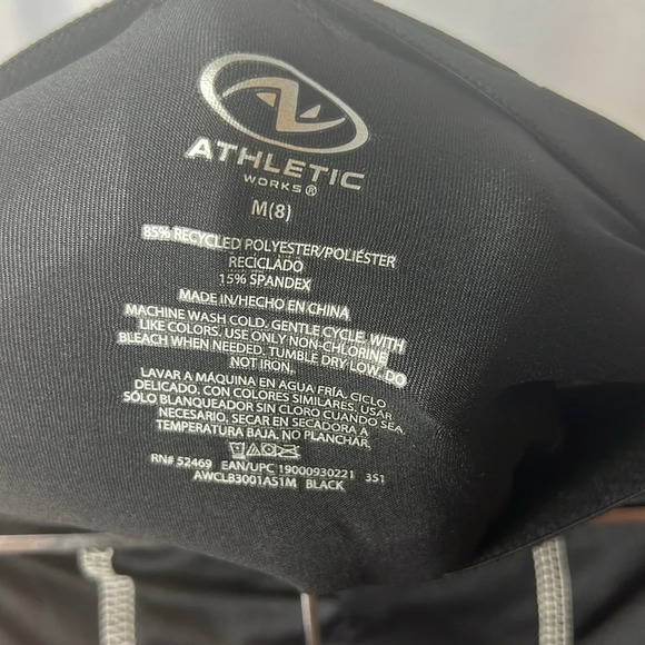 Athletic Works Youth Compression Long Shorts Boys Size 8 Black NWT - Picture 6 of 6